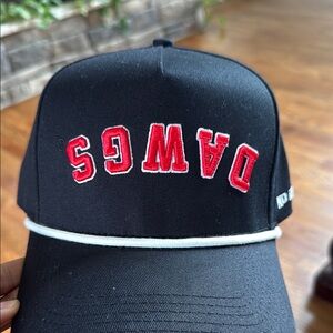 UGA Dawgs x No Rivals Black Cap with Red Embroidery